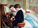 Charles West Cope The Music Lesson painting